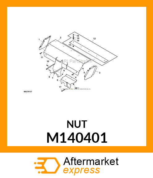 NUT, NYLOCK, 1/4" M140401