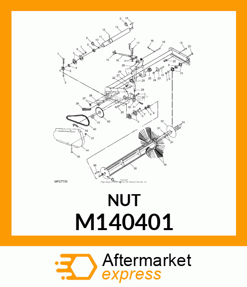NUT, NYLOCK, 1/4" M140401