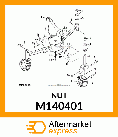 NUT, NYLOCK, 1/4" M140401