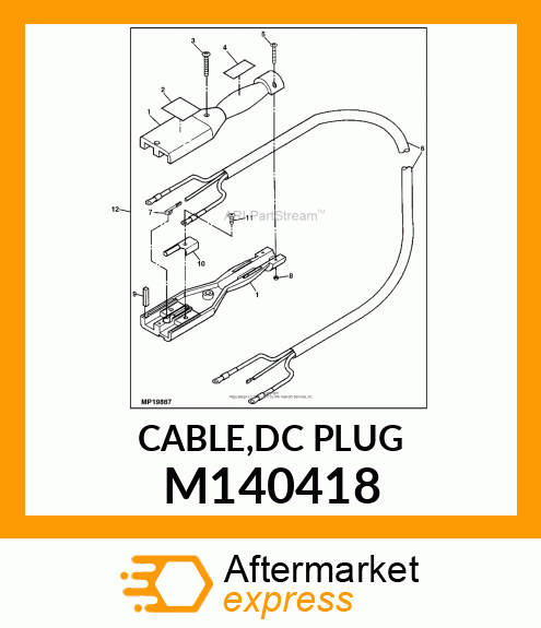 CABLE,DC PLUG M140418