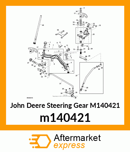 GEAR, STEERING SECTOR (AWS) m140421