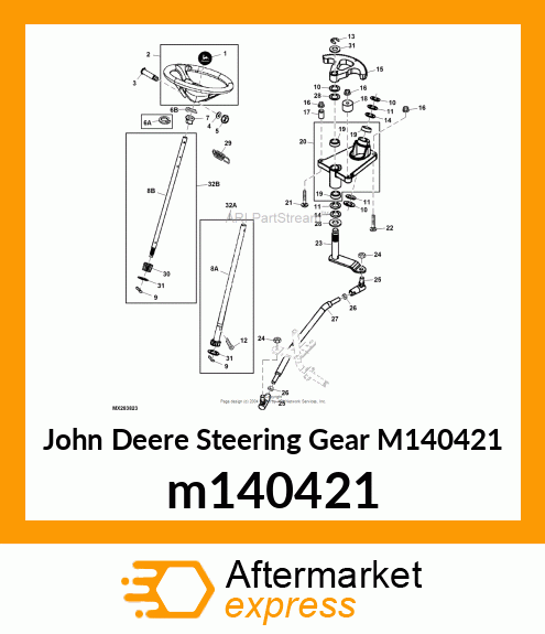 GEAR, STEERING SECTOR (AWS) m140421