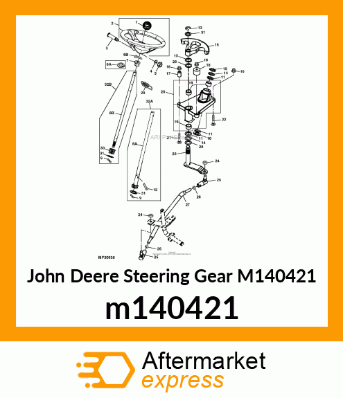 GEAR, STEERING SECTOR (AWS) m140421