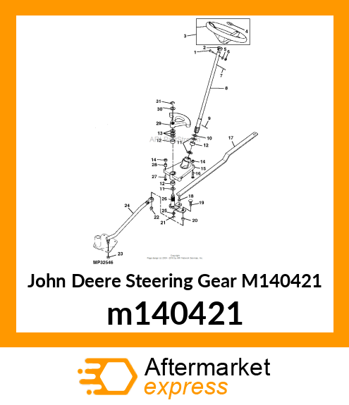 GEAR, STEERING SECTOR (AWS) m140421