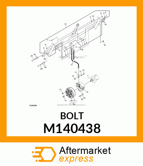 BOLT, WHEEL M140438