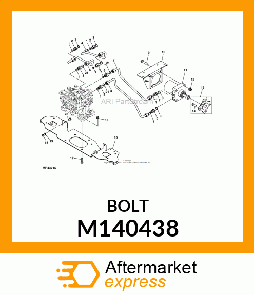 BOLT, WHEEL M140438