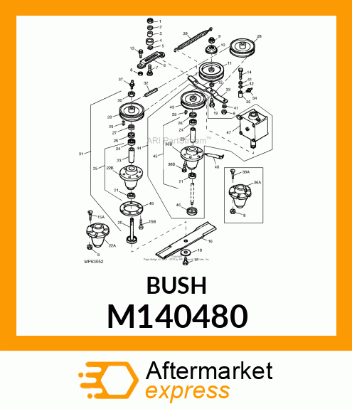 SPACER, F1145 GEARBOX M140480