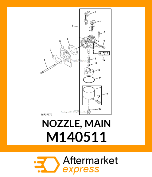 NOZZLE, MAIN M140511