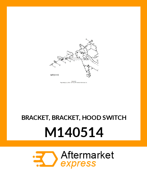 BRACKET, BRACKET, HOOD SWITCH M140514