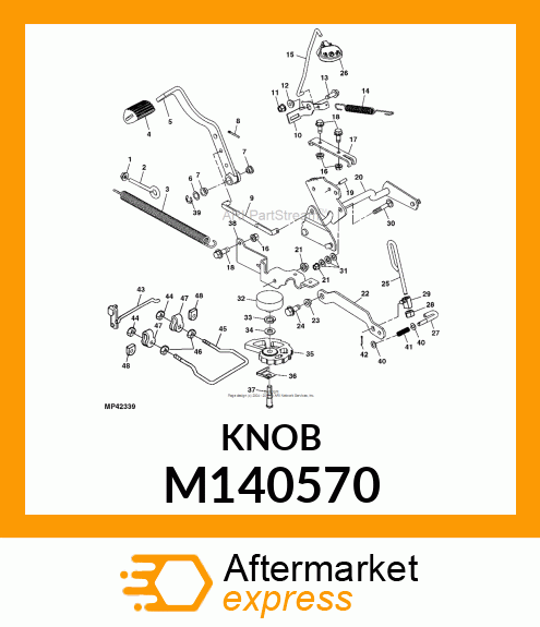 KNOB,LIFT LOCK M140570