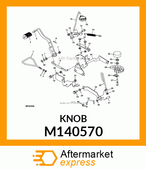 KNOB,LIFT LOCK M140570