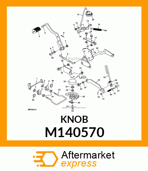 KNOB,LIFT LOCK M140570