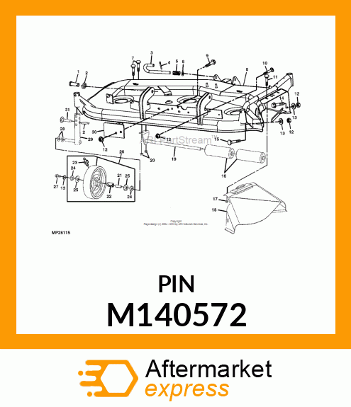 PIN, DRAFT ARM M140572