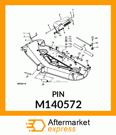 PIN, DRAFT ARM M140572