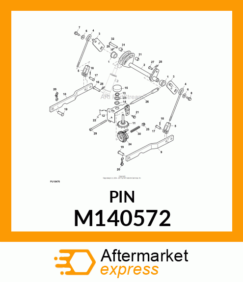 PIN, DRAFT ARM M140572