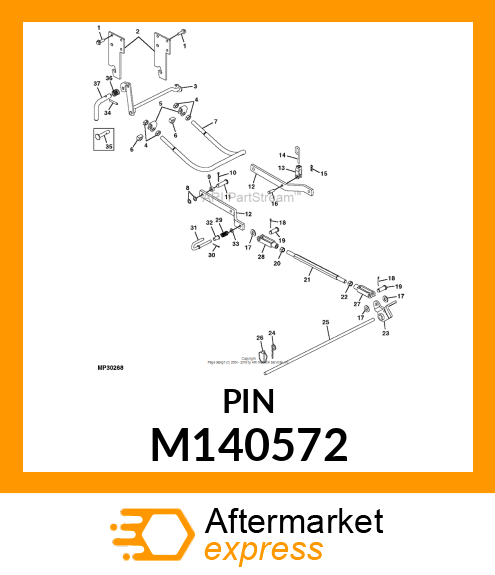 PIN, DRAFT ARM M140572