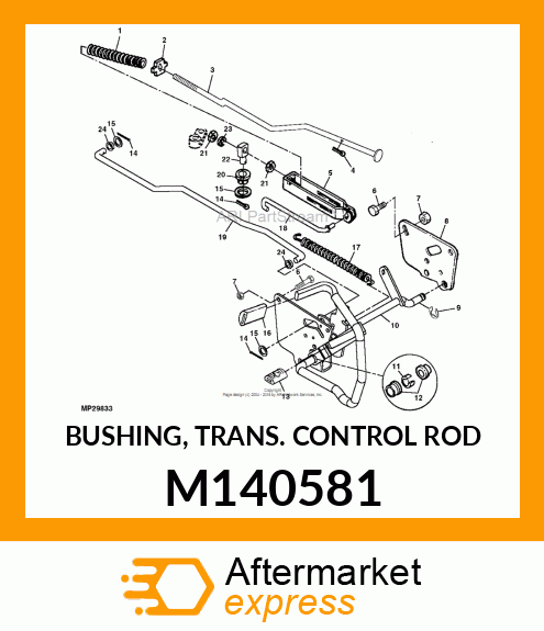 BUSHING, TRANS. CONTROL ROD M140581