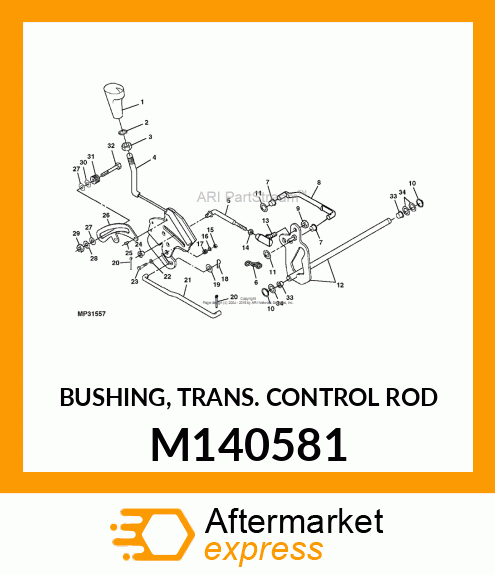 BUSHING, TRANS. CONTROL ROD M140581