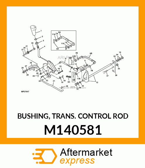 BUSHING, TRANS. CONTROL ROD M140581