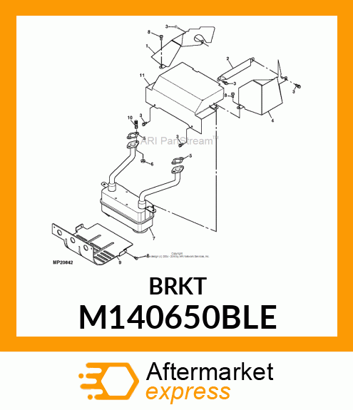 HEAT SHIELD, SHIELD, RH HEAT # M140650BLE