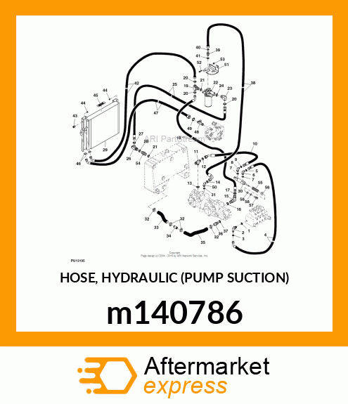 HOSE, HYDRAULIC (PUMP SUCTION) m140786