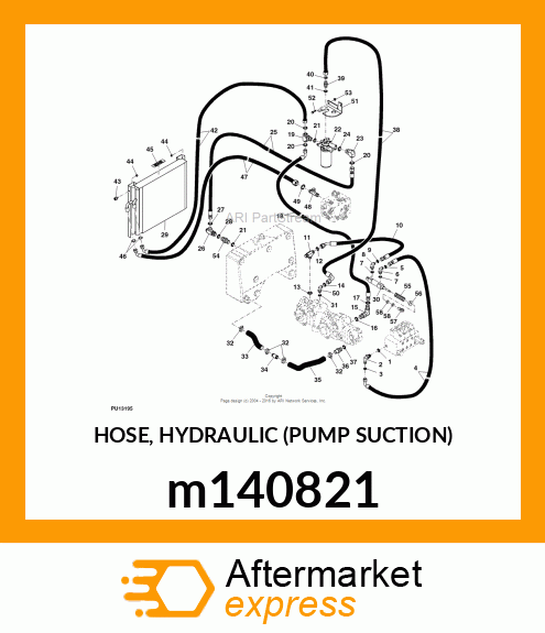 HOSE, HYDRAULIC (PUMP SUCTION) m140821