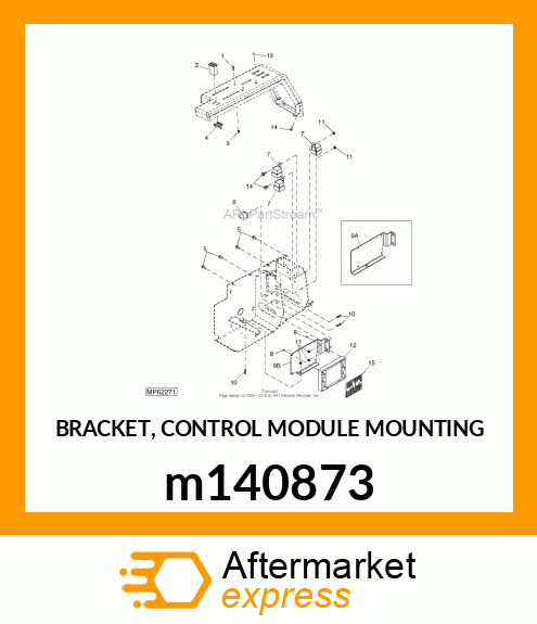 BRACKET, CONTROL MODULE MOUNTING m140873