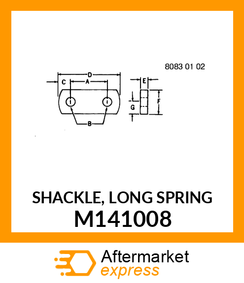 SHACKLE, LONG SPRING M141008