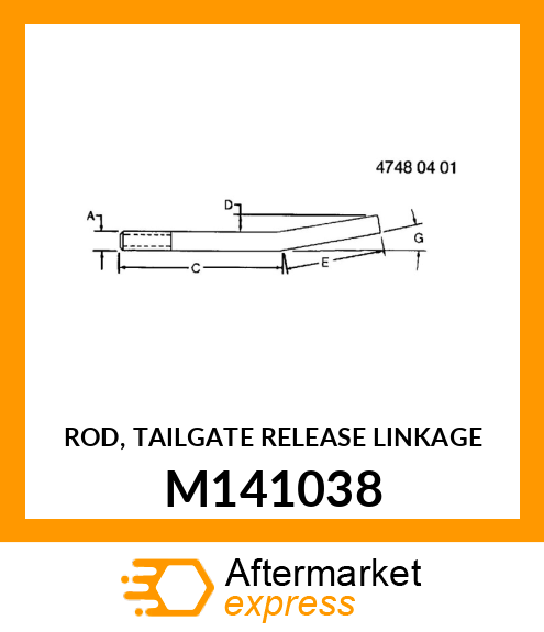 ROD, TAILGATE RELEASE LINKAGE M141038