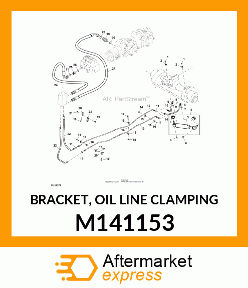 BRACKET, OIL LINE CLAMPING M141153