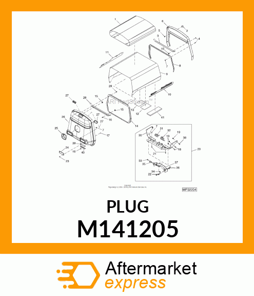 CUSHION,RUBBER W/ STUD M141205