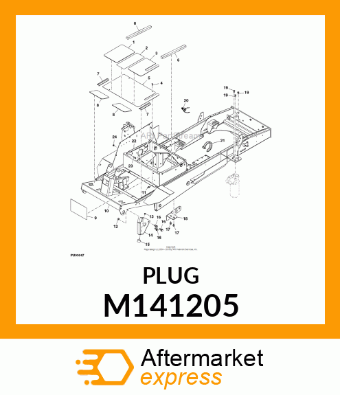 CUSHION,RUBBER W/ STUD M141205