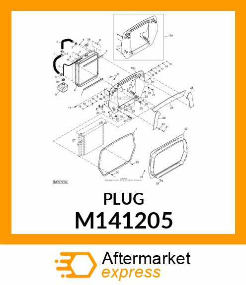 CUSHION,RUBBER W/ STUD M141205