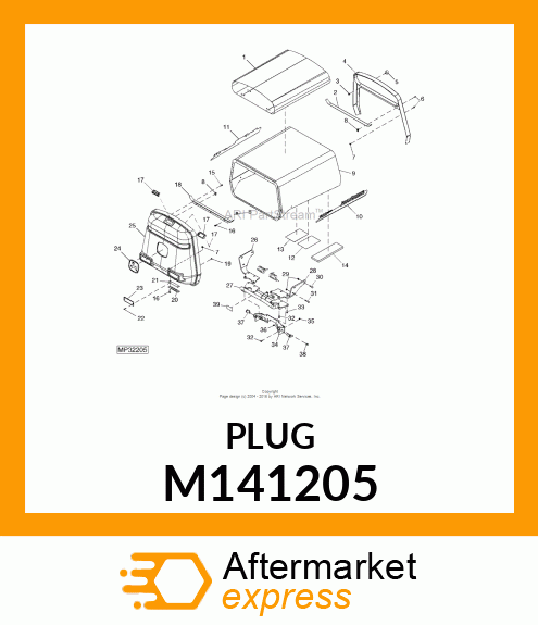 CUSHION,RUBBER W/ STUD M141205