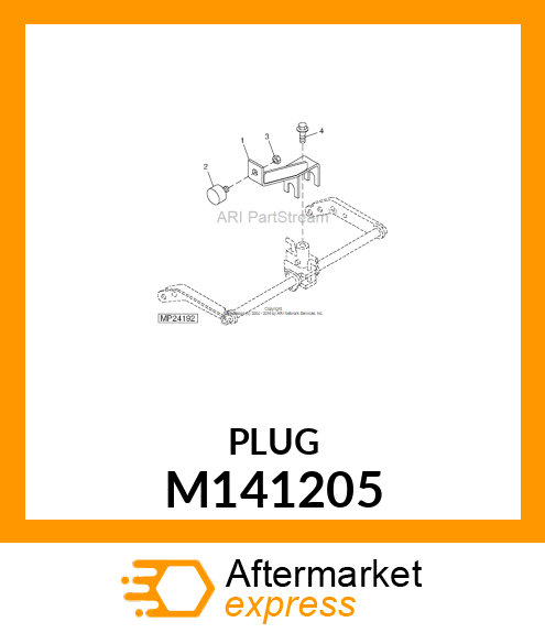 CUSHION,RUBBER W/ STUD M141205