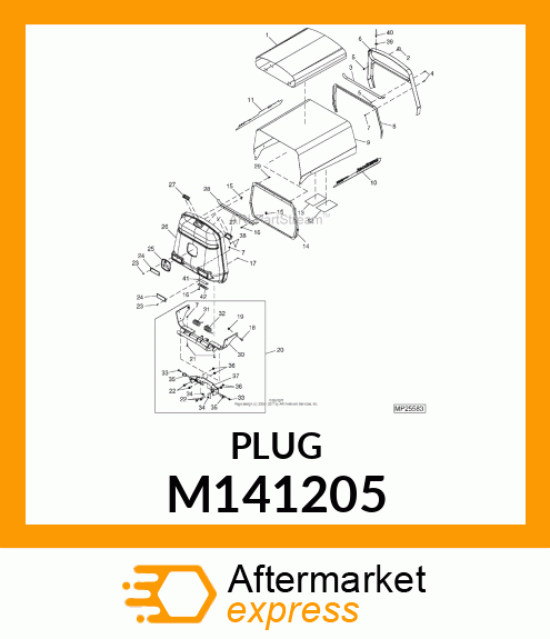 CUSHION,RUBBER W/ STUD M141205