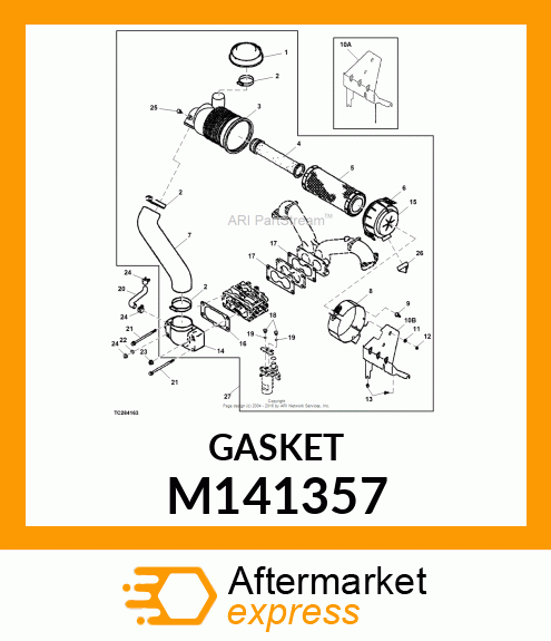 GASKET, CARBURETOR M141357