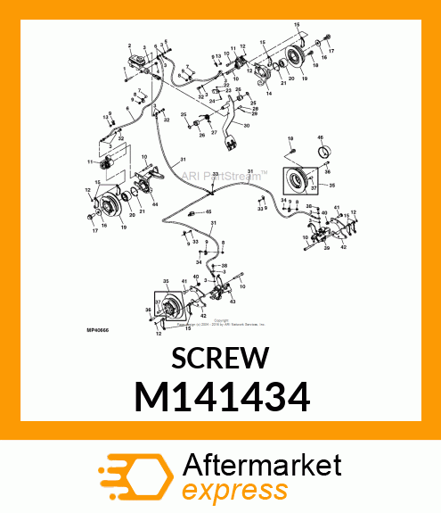 SCREW, M10X1.00X33 12PT HX FLG M141434