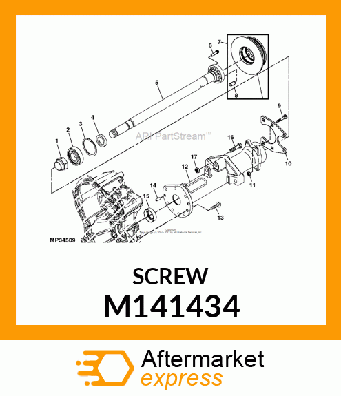 SCREW, M10X1.00X33 12PT HX FLG M141434