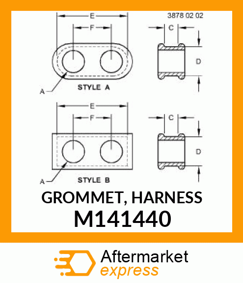 GROMMET, HARNESS M141440