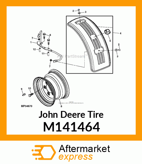 TIRE, 18X8.50 M141464