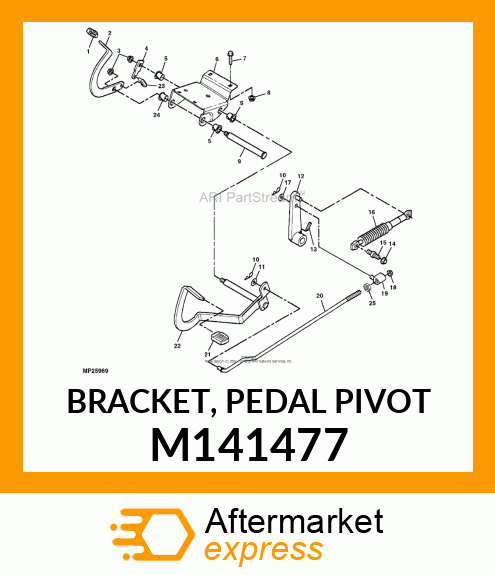 BRACKET, PEDAL PIVOT M141477