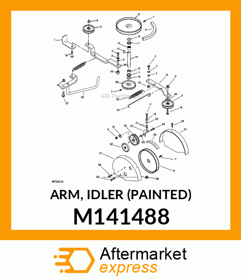 ARM, IDLER (PAINTED) M141488
