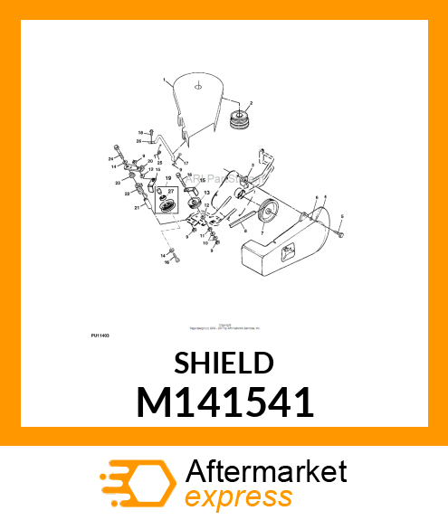 SHIELD, BELT M141541