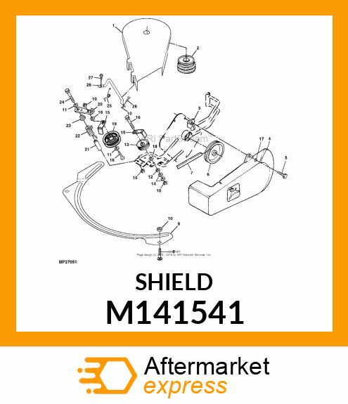 SHIELD, BELT M141541