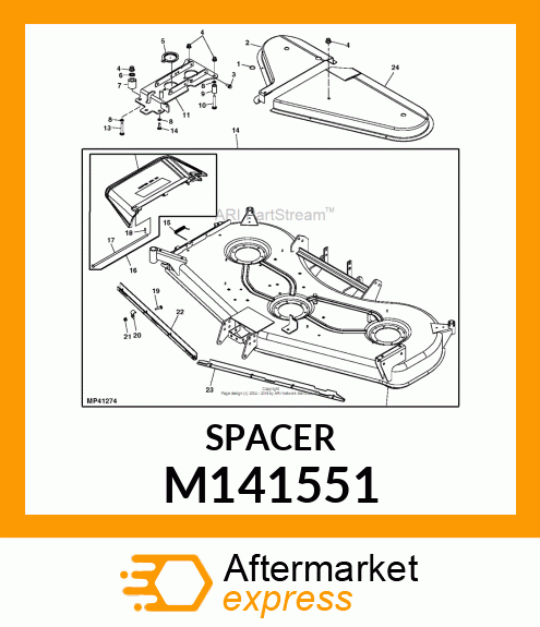 SPACER, SECONDARY IDLER PLATE M141551