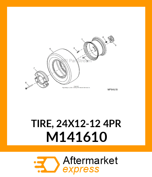 TIRE, 24X12 M141610