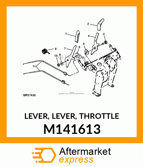 LEVER, LEVER, THROTTLE M141613