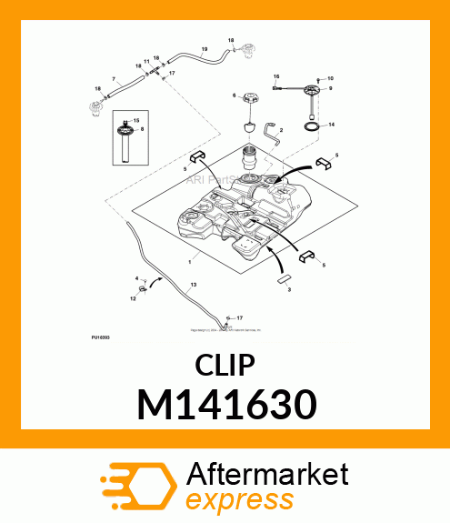 CLIP, GAS TANK M141630