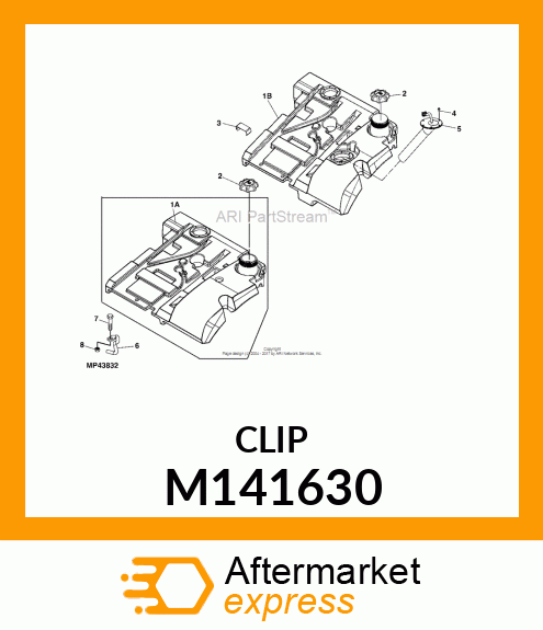 CLIP, GAS TANK M141630